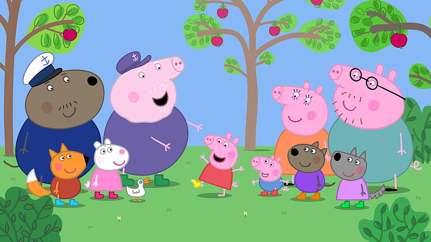 Best 4 Peppa Pig Backgrounds on Hip, peppa pig family HD wallpaper