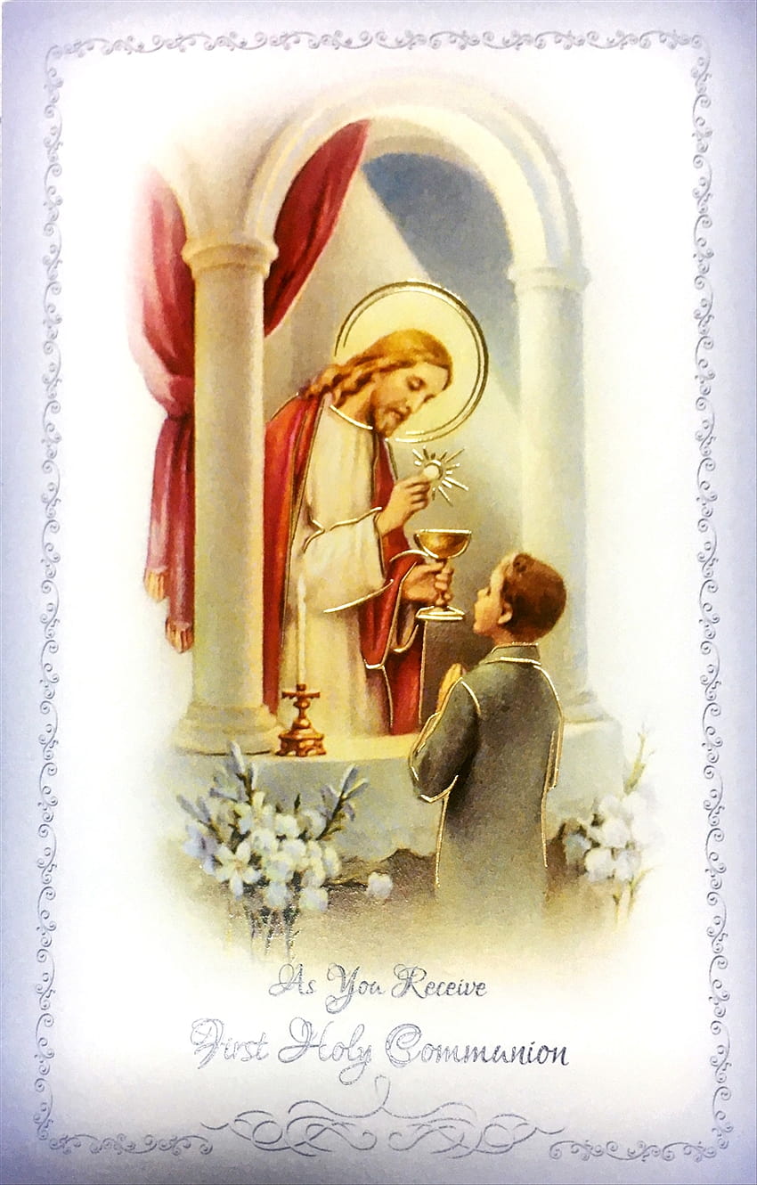 As You Receive First Holy Communion Greeting Card FC HD phone wallpaper