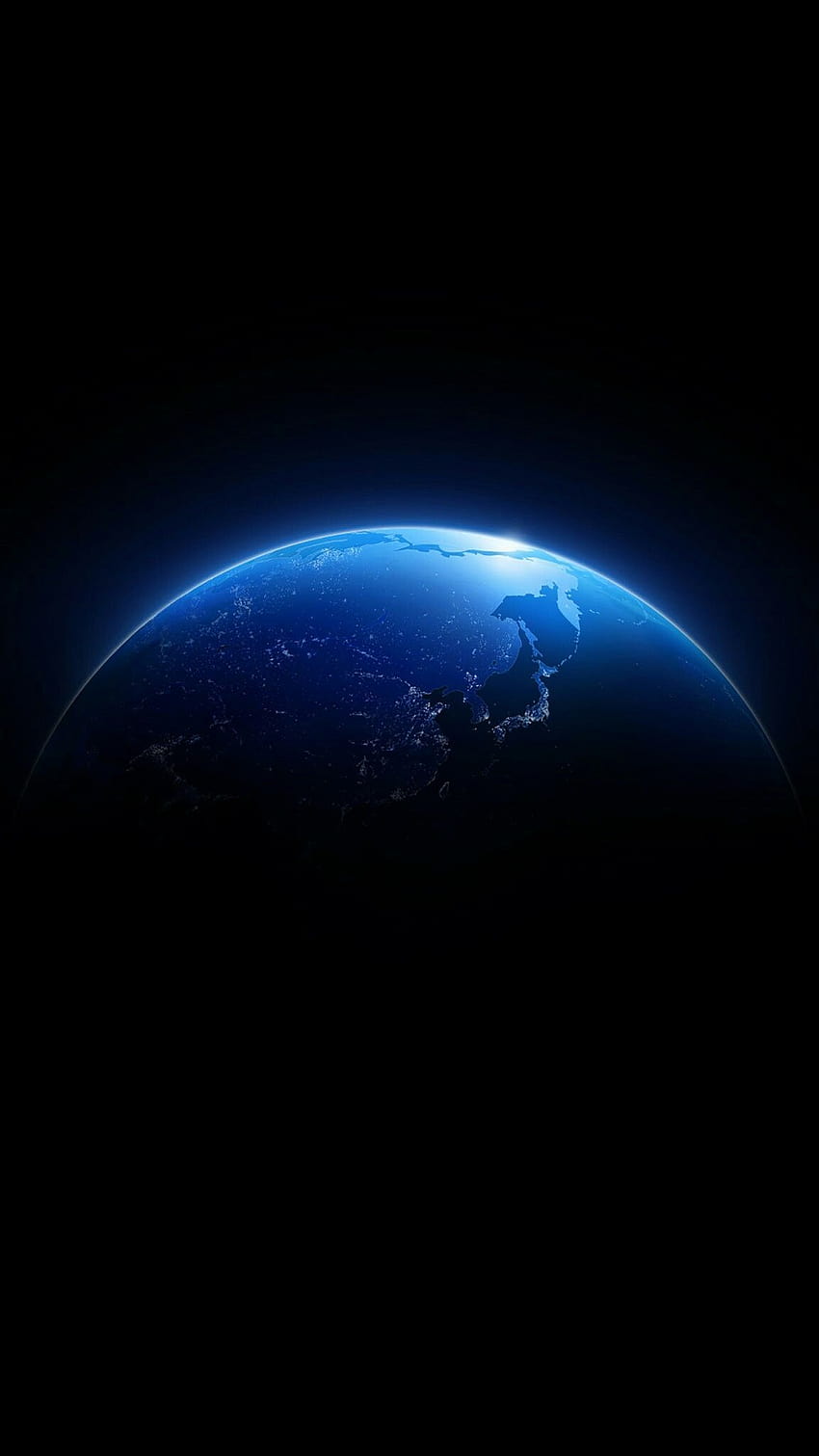 Blue Globe im Weltraum, amolierte Planeten HD-Handy-Hintergrundbild