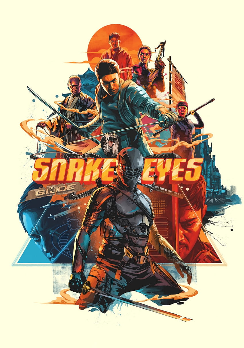 Snake Eyes: G.I. Joe Origins, snake eyes gi joe origins movie poster HD phone wallpaper