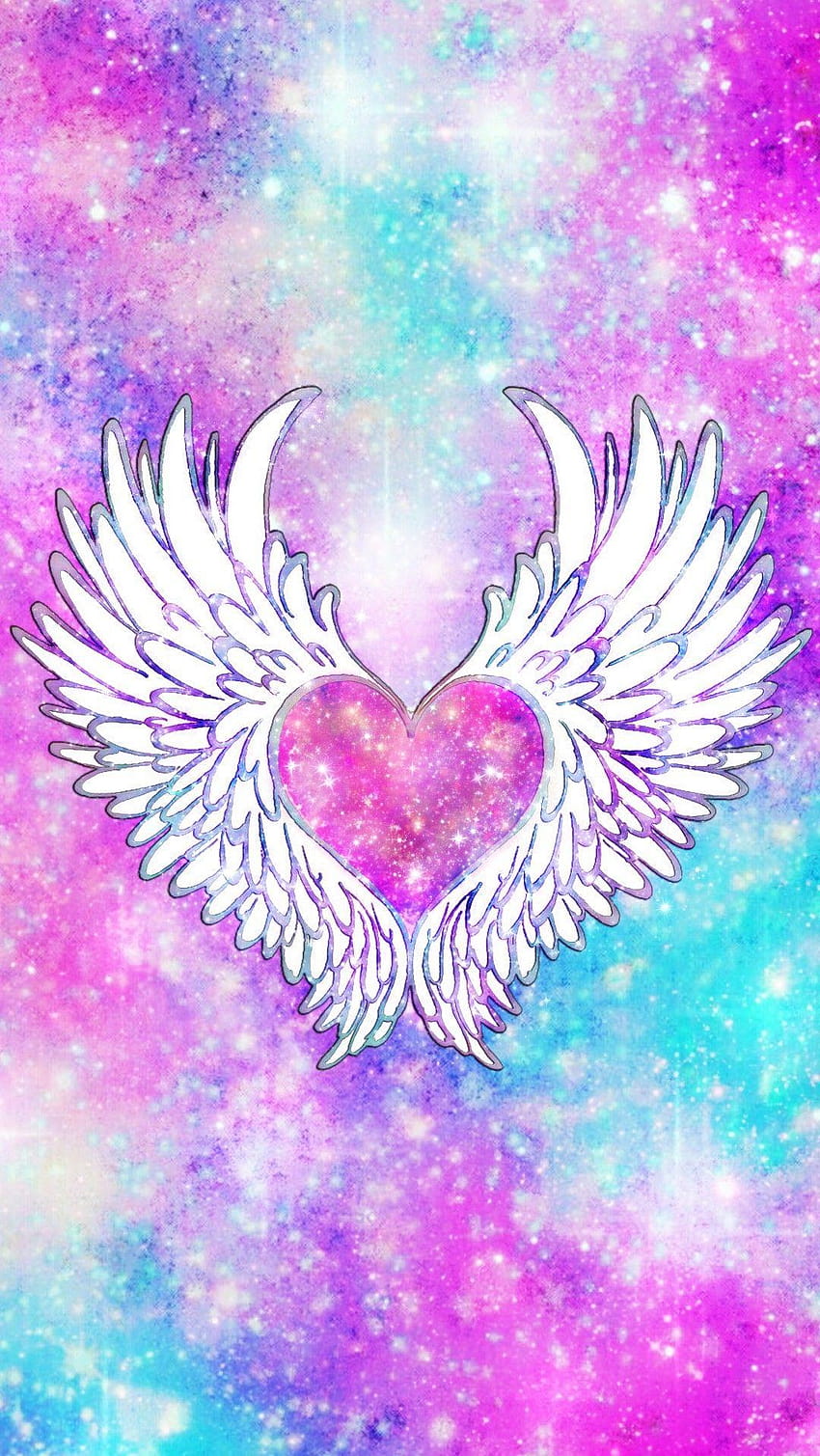 Wings Of Love Galaxy,made by me, pink wings HD phone wallpaper | Pxfuel