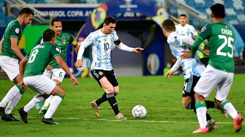 Lionel Messi bat le record de l'Argentine en montrant une star à la Copa America Fond d'écran HD