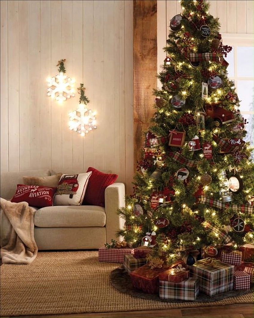 25 Calm Cozy Christmas Living Room For your Home, cozy christmas minimalist HD phone wallpaper