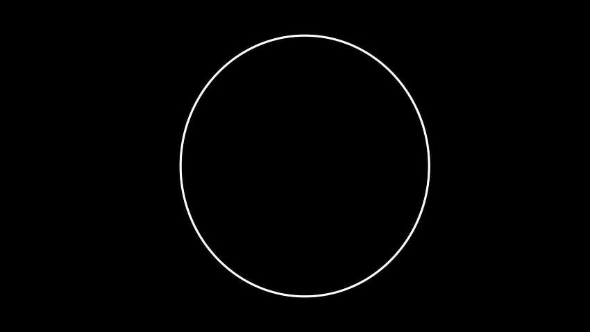 White Circle, circle outline HD wallpaper