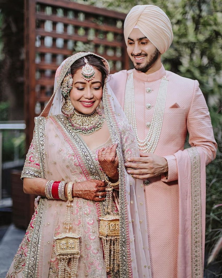Każdy szczery z gali ślubnej Neha Kakkar i Rohanpreeta Singha, ślub neha kakkar Tapeta na telefon HD