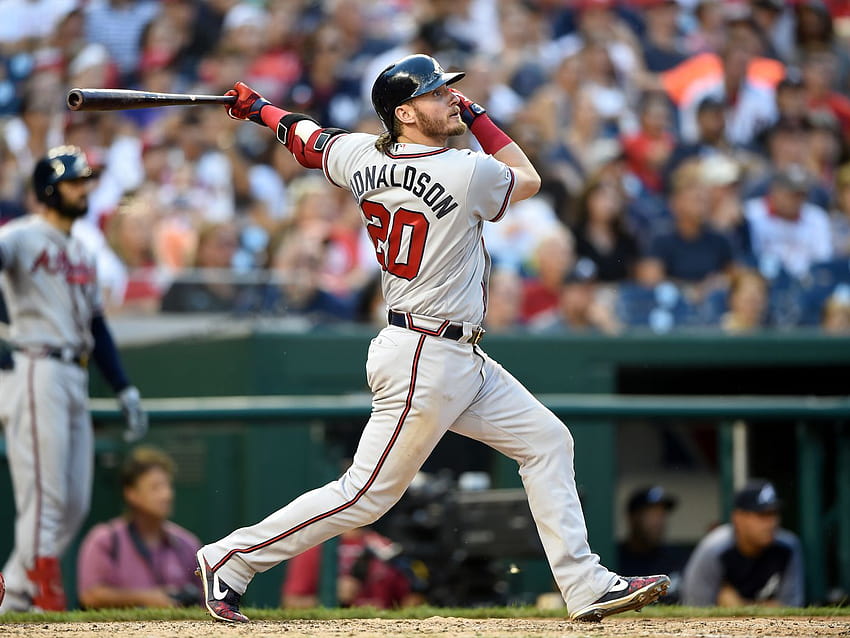 Josh Donaldson, Minnesota Twins, MLB, american baseball player, red stone  background, HD wallpaper