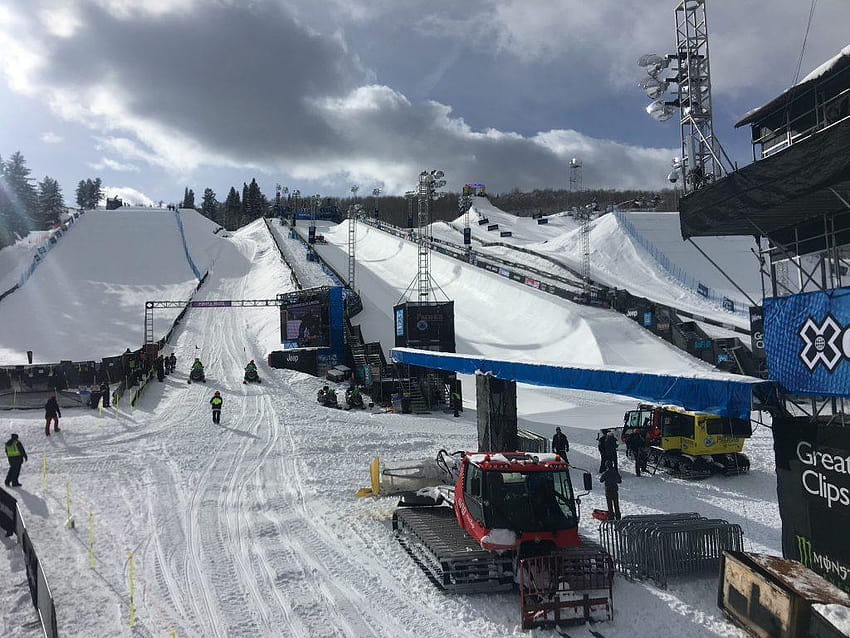 Drone likely for X Games Aspen 2020 at Buttermilk Ski Area, winter x games HD wallpaper