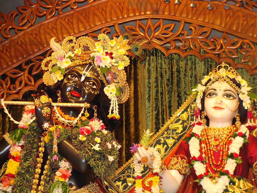 Krishna dan Krishna Terbaru: Kuil Mayapur ISKCON Dewa Krishna dan kisah Chaitanya Mahaprabhu Wallpaper HD