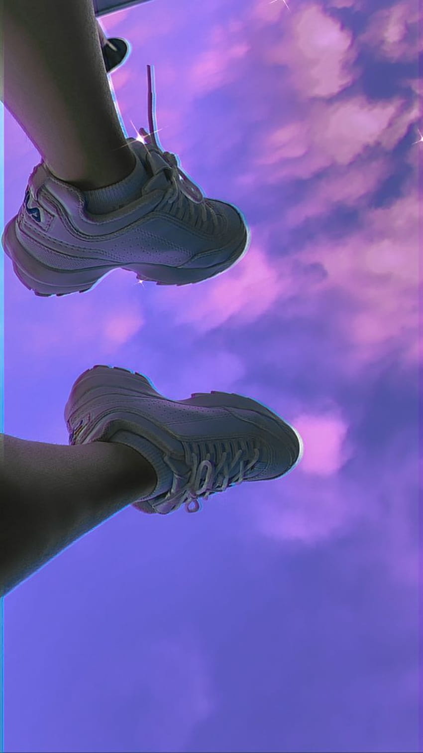 Sneakers aesthetic pink, purple shoes HD phone wallpaper | Pxfuel
