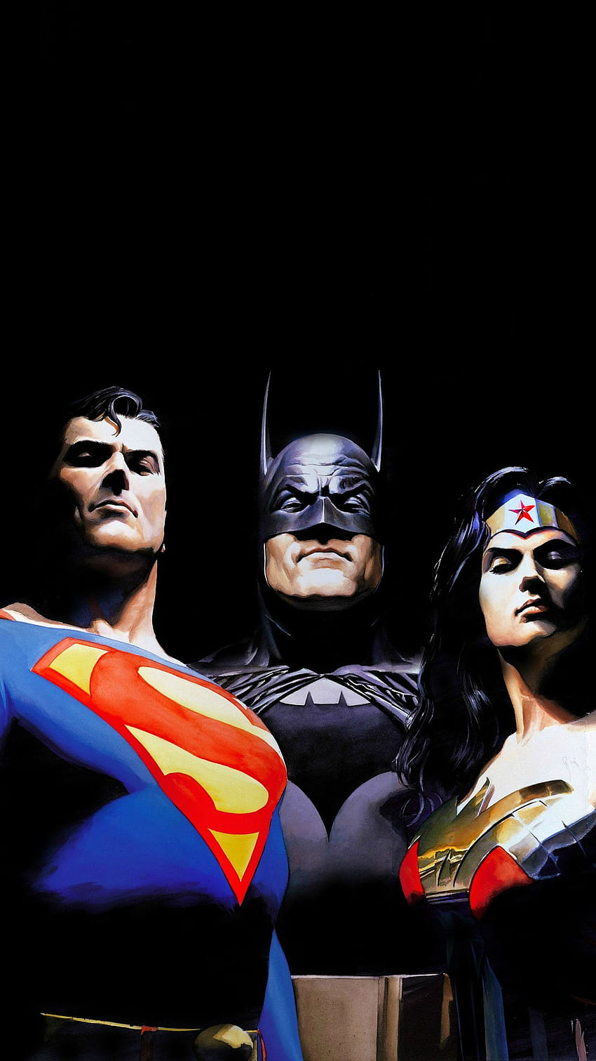 Alex Ross Justice League Sanat Eseri, Süper Kahramanlar ve Kimlik, DC Justice League HD telefon duvar kağıdı