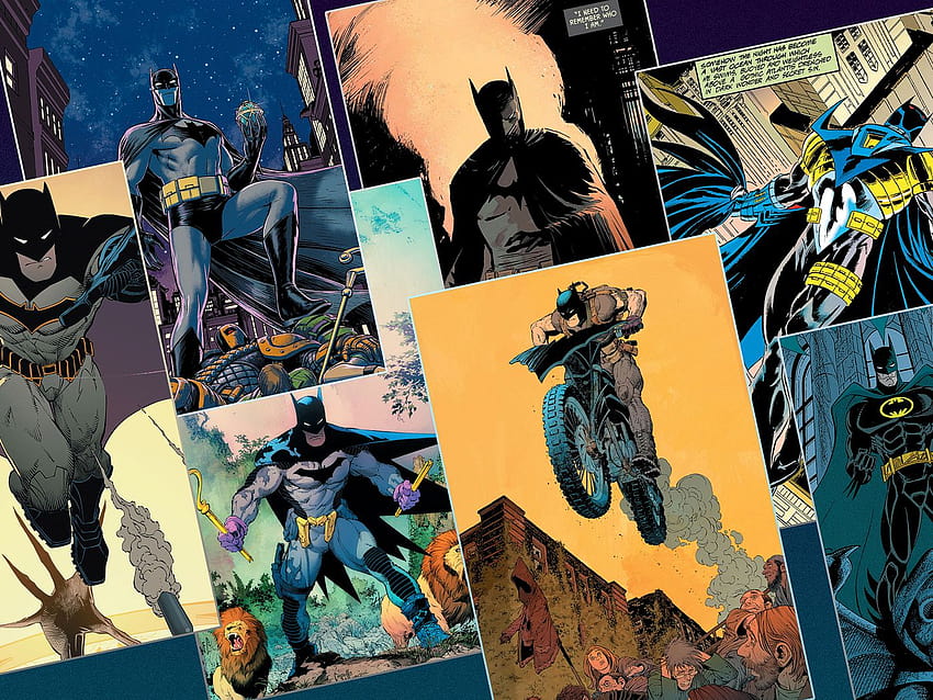 Batmans Comic-Kostüme, geordnet nach Einfluss und ikonischem Design HD-Hintergrundbild