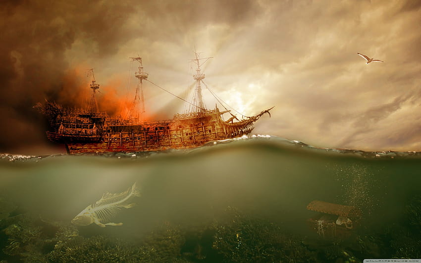 Piratenschiff-Segeln ❤ für • Wide & Ultra, Piraten der Karibik alle Schiffe HD-Hintergrundbild