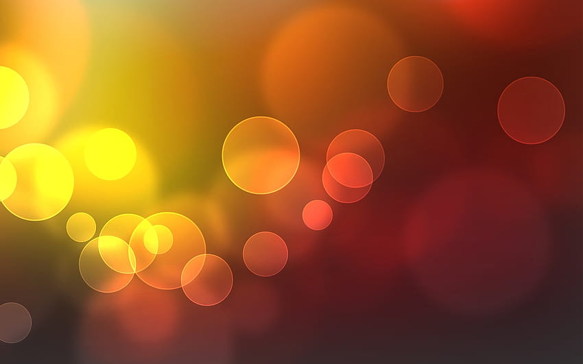 bokeh, laranja, vermelho, amarelo, luz, céu, círculo, árvore, luz solar, reflexo de lente, grafia, reflexo de luz papel de parede HD