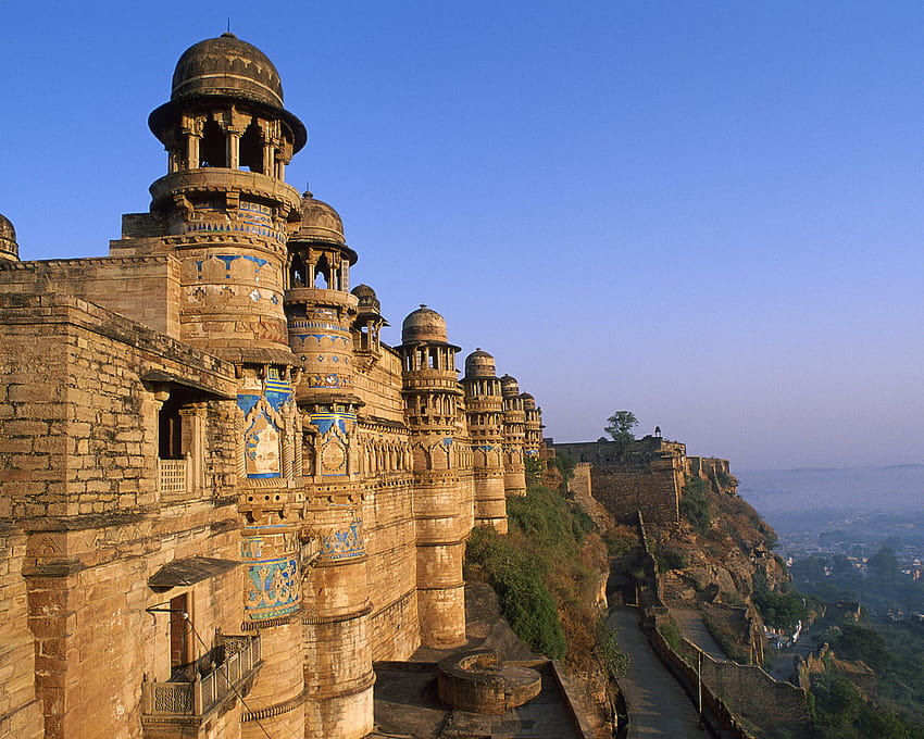 Gwalior Fort, Madhya Pradesh, 인도 HD 월페이퍼