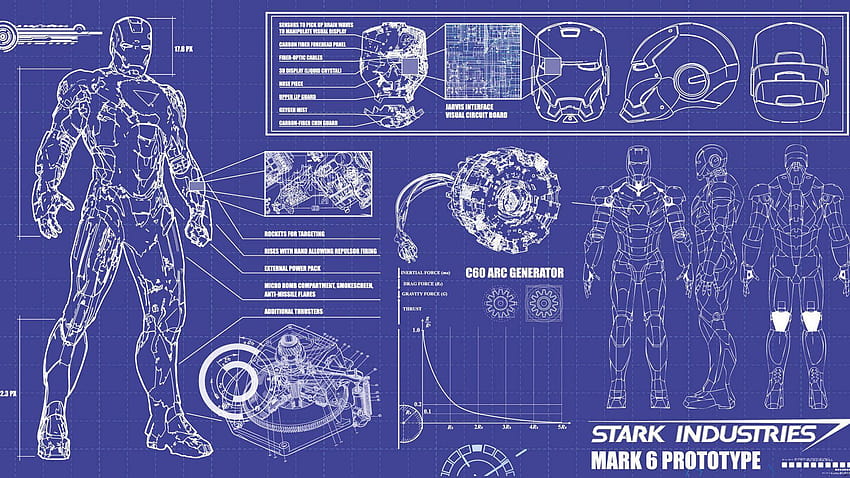Iron Man blueprint, blueprints HD wallpaper