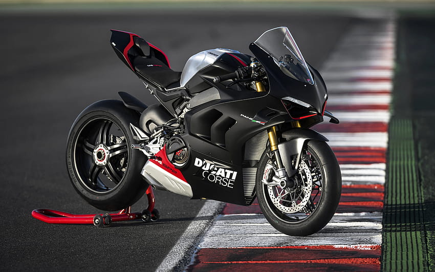 Ducati Panigale V4 SP2 , 2023, Спортни мотоциклети, Състезателна писта, Мотори HD тапет