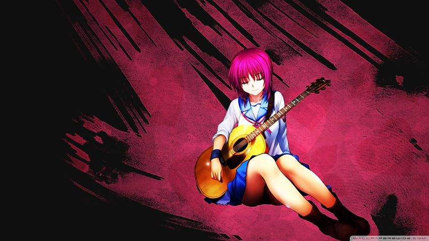 Anime Acoustic Guitar Ultra Backgrounds for U TV : Tablet : Smartphone, anime guitars HD wallpaper