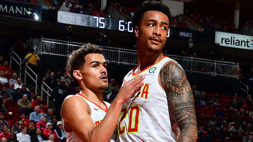 Atlanta Hawks flying in right direction with Trae Young and John, john collins HD wallpaper