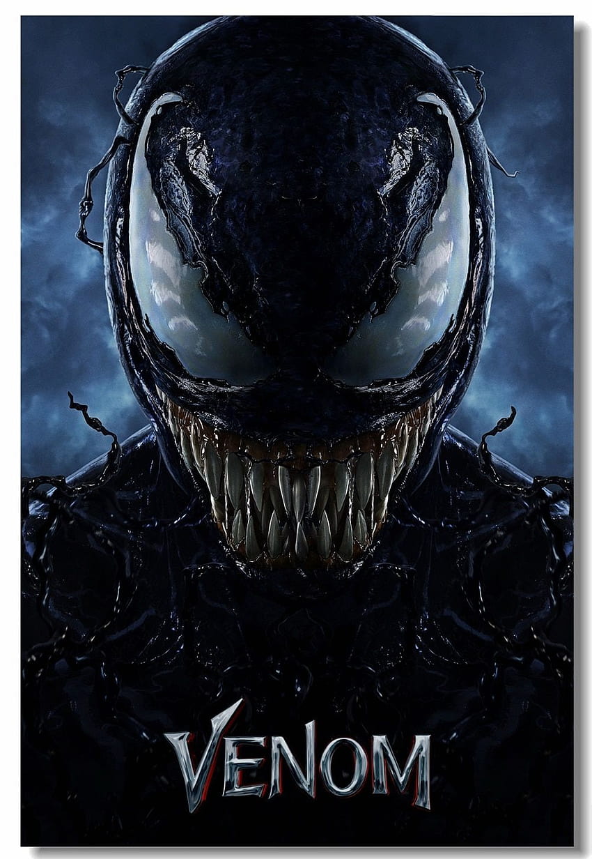 Murais de parede em tela personalizados Tom Hardy Venom Poster Marvel Venom Wall Stickers Mural Movie Office Papel de parede de celular HD