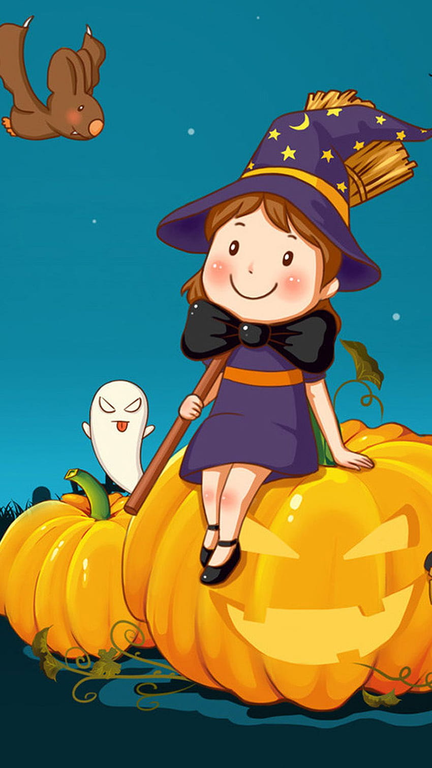 Cute Halloween Backgrounds for iPhone, cute stuff halloween HD phone wallpaper