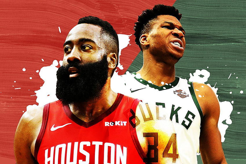 2019 NBA MVP race: The case for Giannis Antetokounmpo and, james harden and giannis antetokounmpo HD wallpaper
