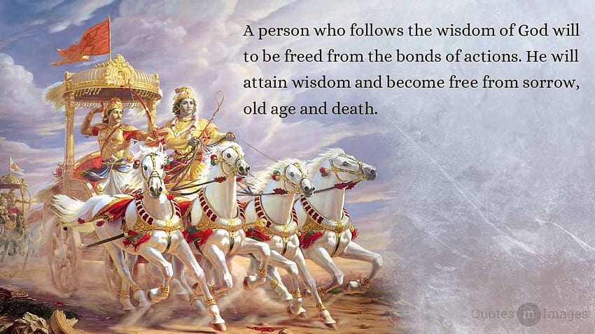 41 citas del Bhagavad Gita fondo de pantalla