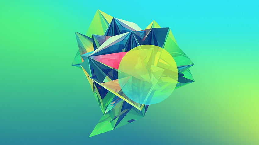 Crystalline Geometry [2560x1440] สำหรับ มือถือ & แท็บเล็ต วอลล์เปเปอร์ HD