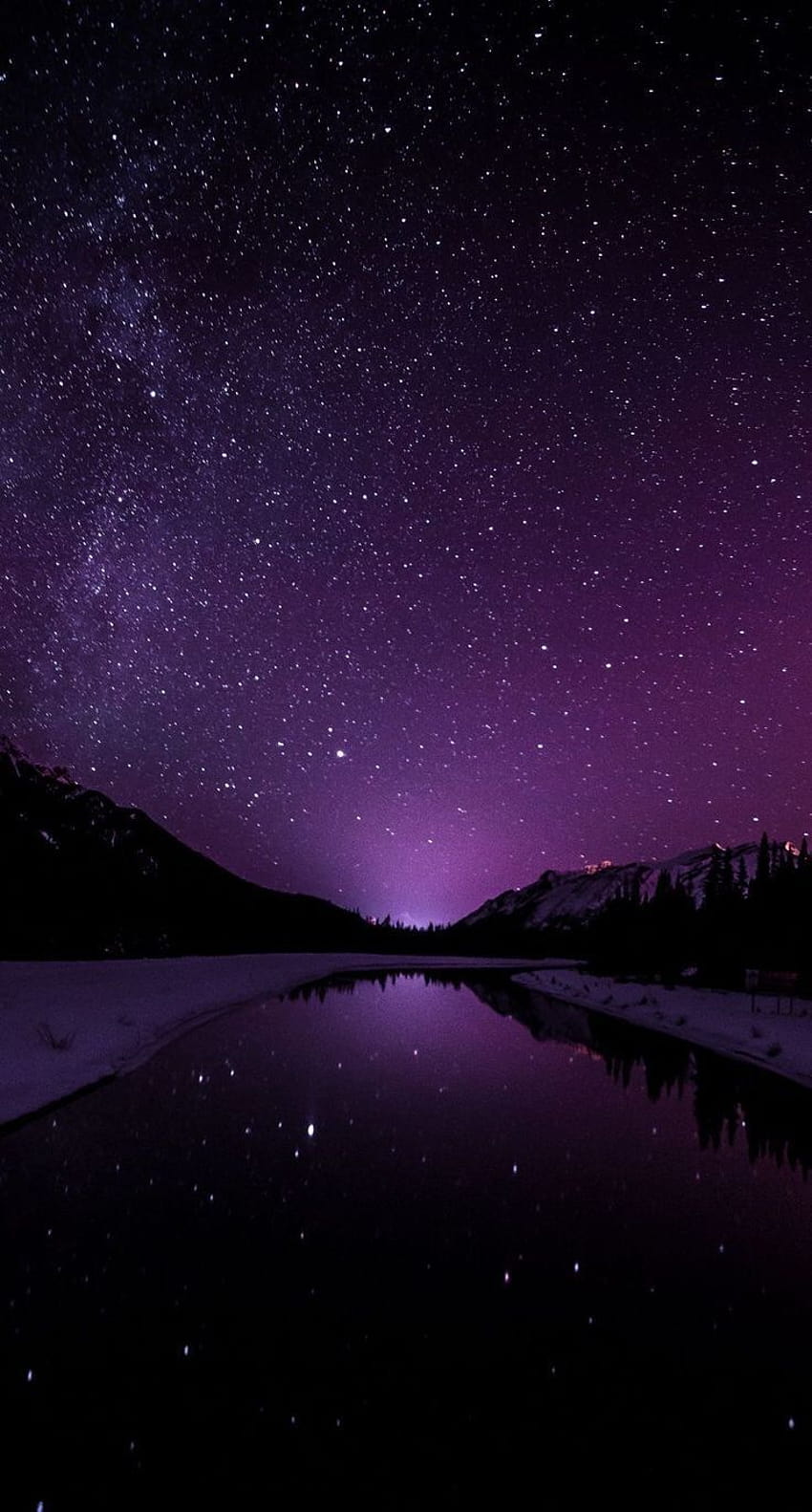 dunkelviolette ästhetische landschaft HD-Handy-Hintergrundbild