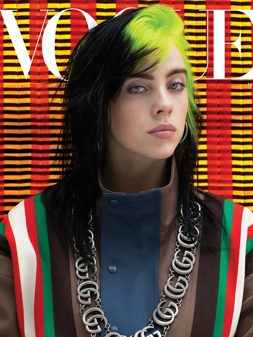 Billie Eilish's Vogue Cover: How the Singer Is Reinventing Pop Stardom, billie eilish wearing gucci HD phone wallpaper
