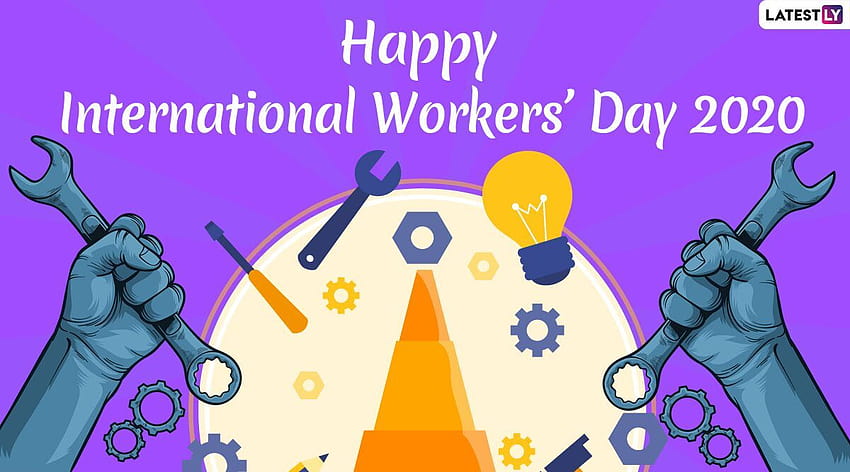 International Workers' Day & for Online: Wish Happy Labour Day 2020 With WhatsApp Stickers and GIF Greetings on May 1, world post day HD wallpaper