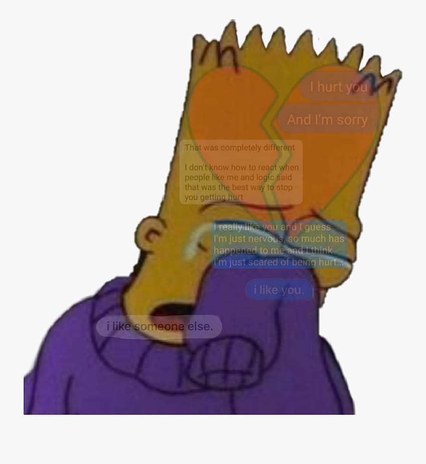 Download Bart Simpsons I'm Sad Wallpaper