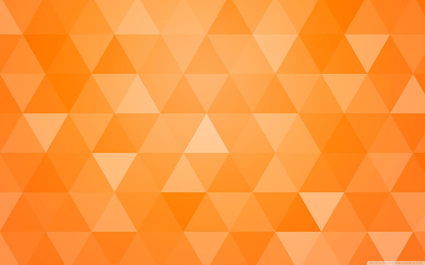 Latar Belakang Segitiga Geometris Abstrak Oranye ❤ Wallpaper HD