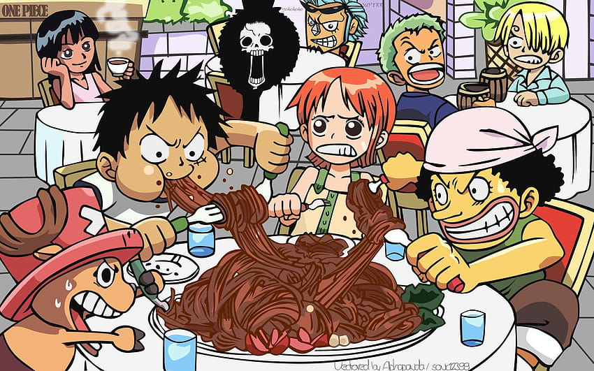 One Piece Chibi ·①, luffy chibi Fond d'écran HD