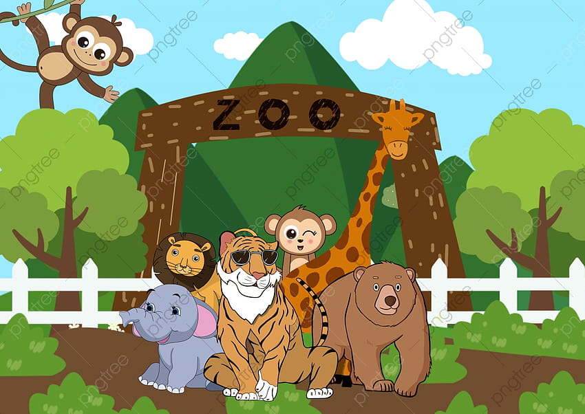 Cartoon zoo HD wallpapers | Pxfuel