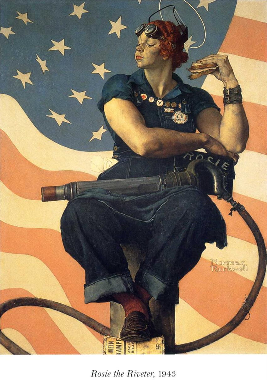 Rosie The Riveter, 1943 HD phone wallpaper