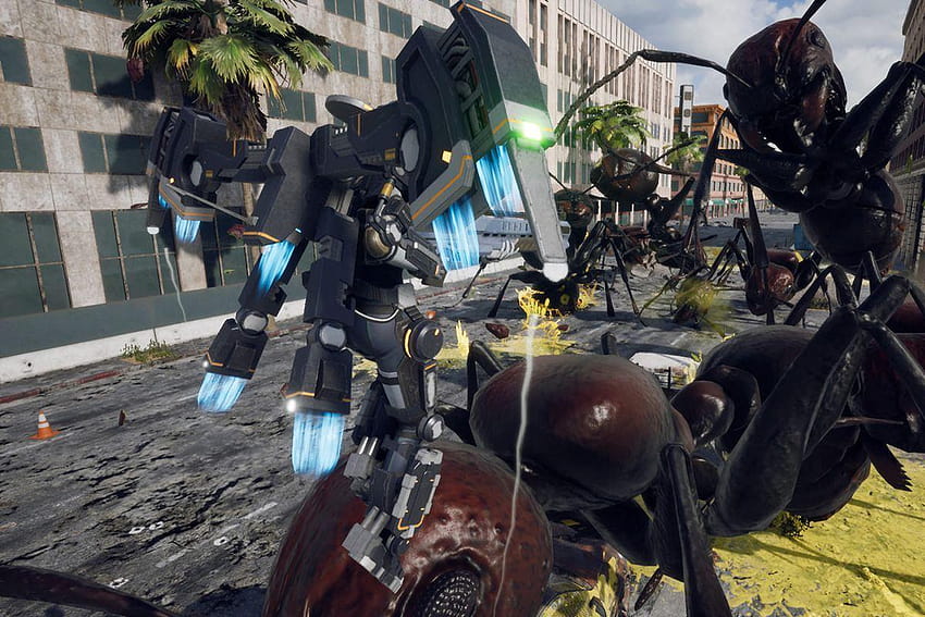 Iron Rain is a new style of Earth Defense Force, earth defense force 5 HD wallpaper