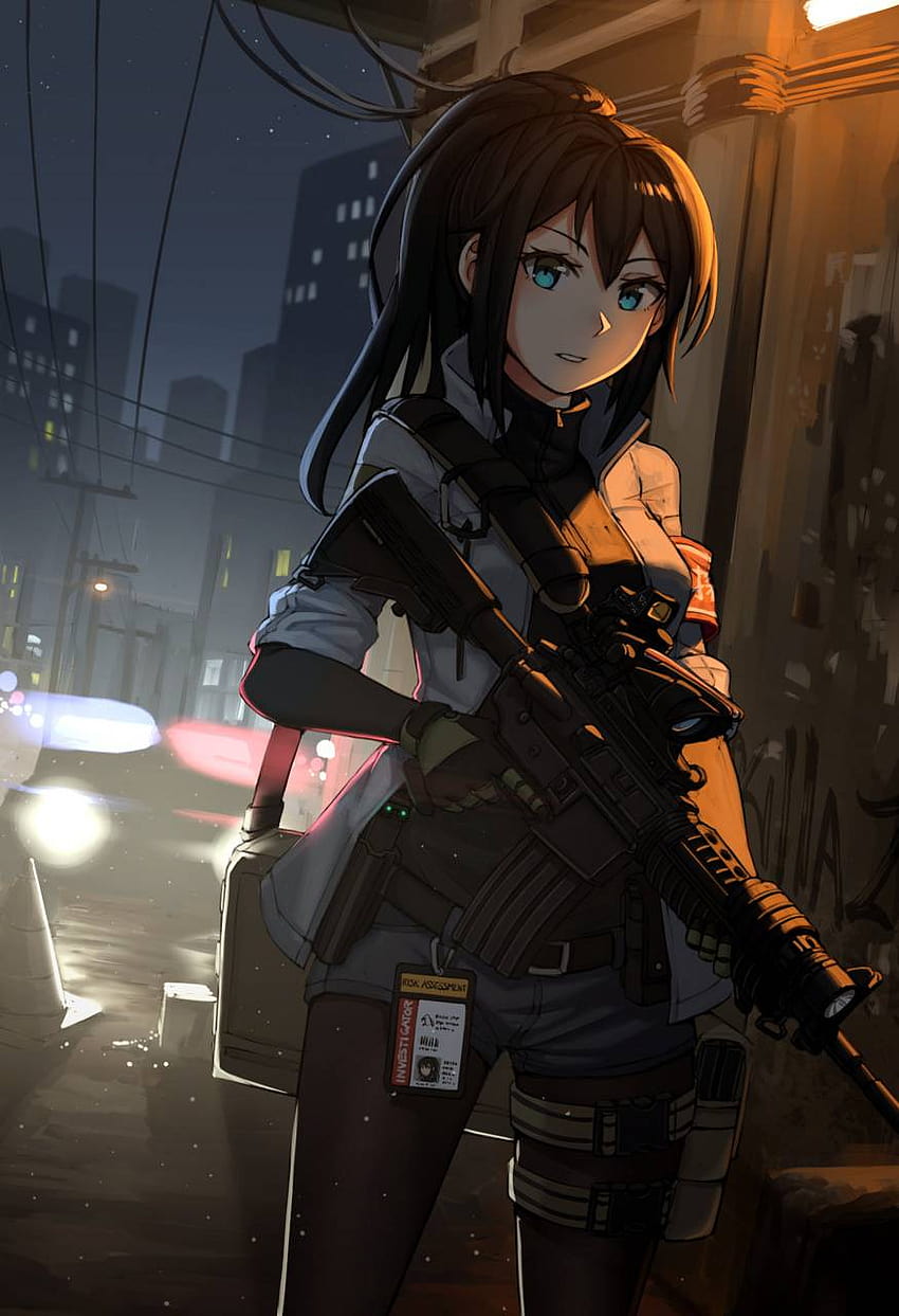 Anime Police, police officer anime HD phone wallpaper