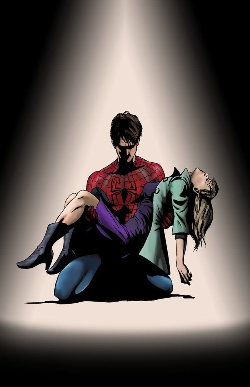 Gwen Stacy & Spider, el increíble hombre araña gwen stacy fondo de pantalla del teléfono