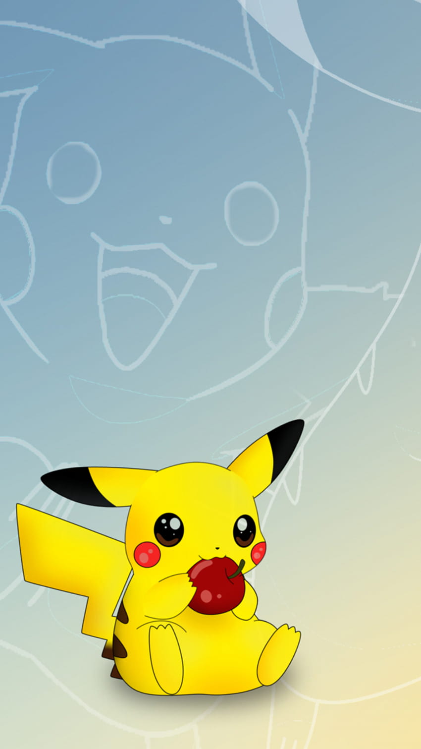 pikachu, pikacku mangeant Fond d'écran de téléphone HD