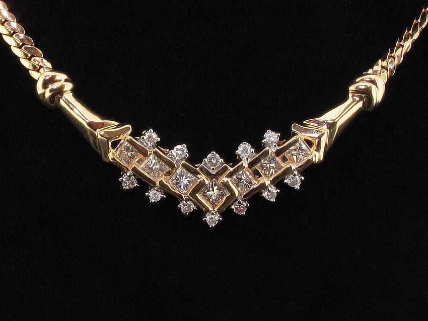 Perhiasan kalung berlian perhiasan resolusi tinggi, rantai Wallpaper HD