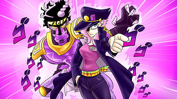 Zack Chua - Jotaro & Star Platinum (DiU) - Low Polygon Wallpaper