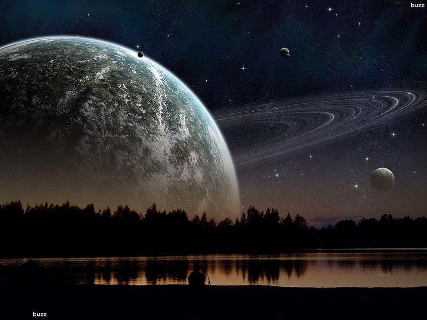 Majestoso Saturno papel de parede HD