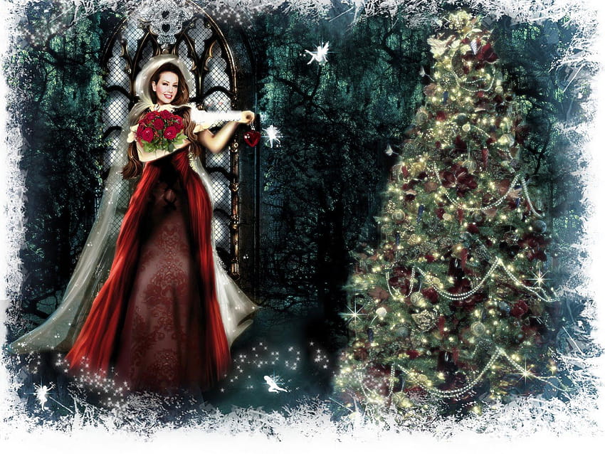 christmas fairytale HD wallpaper