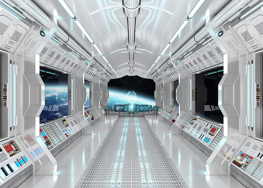 Amazon: LYWYGG Interior de nave espacial de 10 x 8 pies con vista de ventana en el del planeta Galaxia Universo Exploración Ciencia ficción Nave espacial grafía s Estación espacial Accesorios de estudio Vinilo CP fondo de pantalla