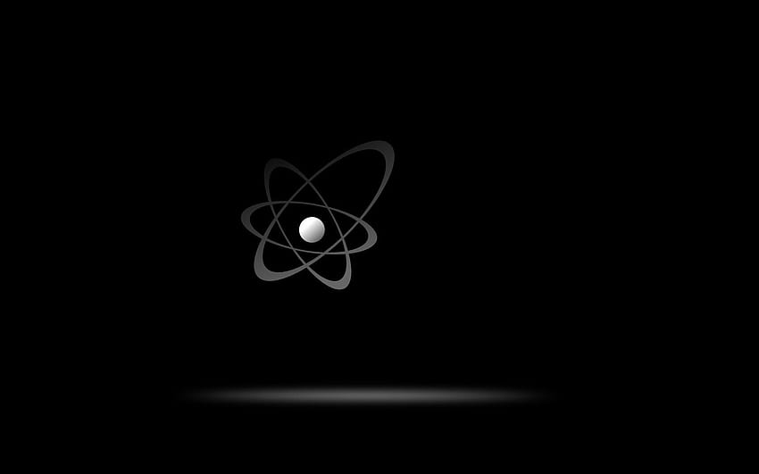 Черен атом с високо качество, атоми HD тапет