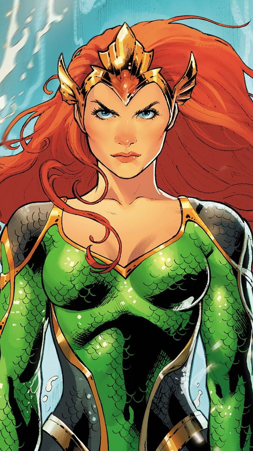 Mera, DC comics, Aquaman, artwork, 1080x1920 HD phone wallpaper