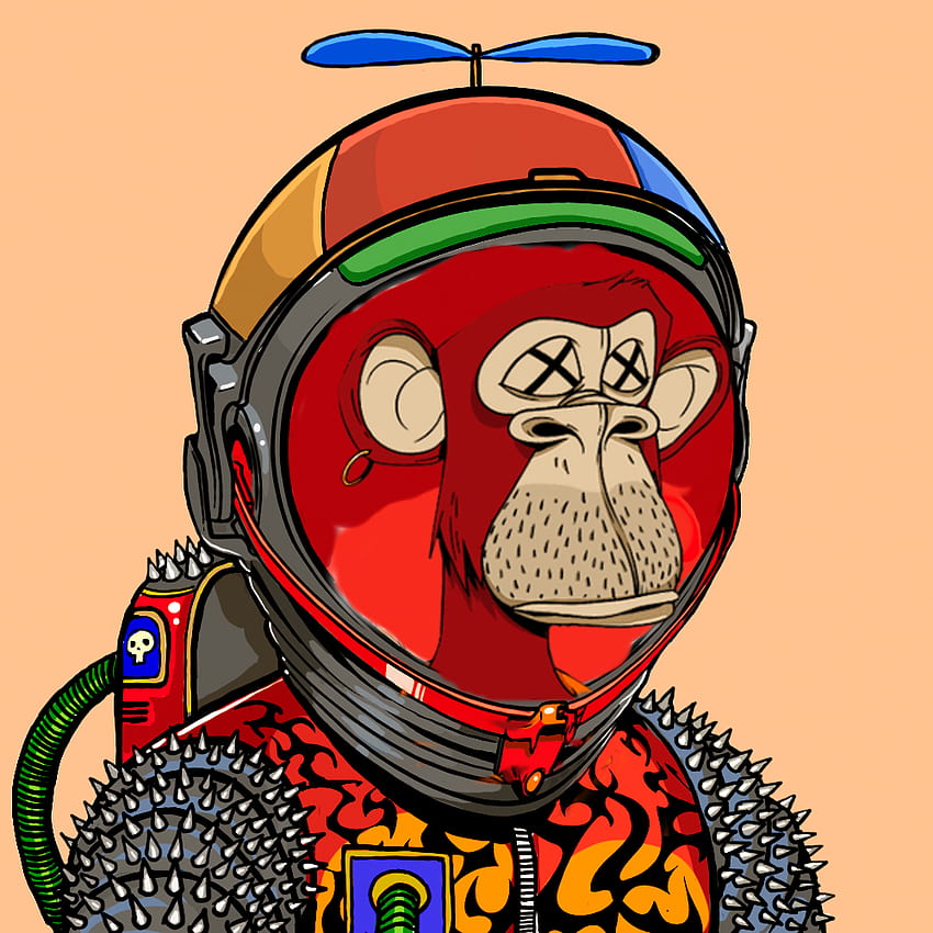 Mono espacial 8517, mono nft fondo de pantalla del teléfono