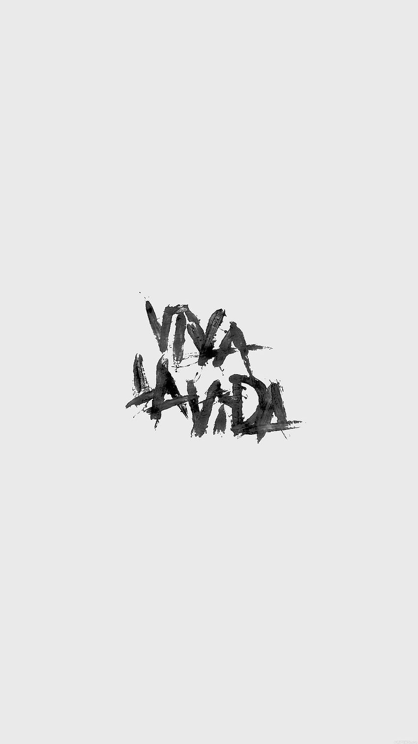 Viva La Vida Logo Música Arte Blanco iPhone 6 fondo de pantalla del teléfono