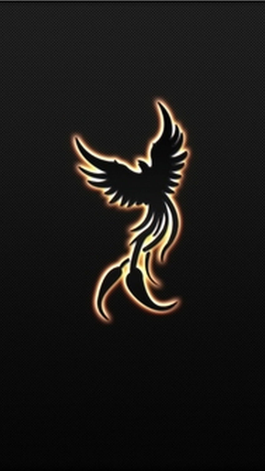 Black Phoenix Bird, logo della fenice Sfondo del telefono HD