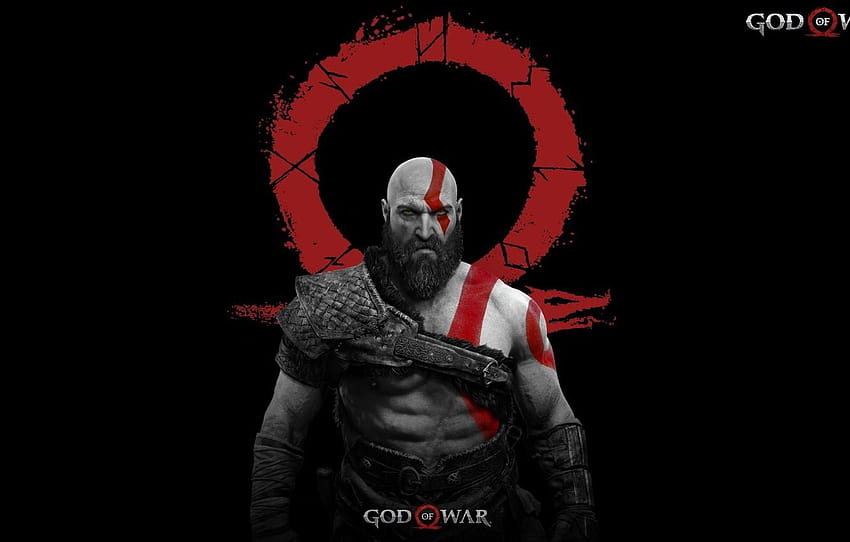 logo, semideus, armadura, Kratos, God of War, general, deus zangado papel de parede HD